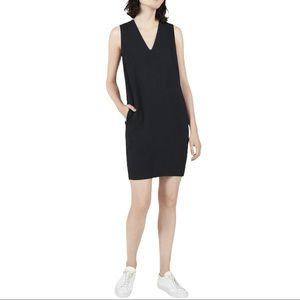 Everlane Japanese Go Weave Sleeveless V Neck Dress